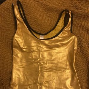Gold American Apparel Dress S Sold Out Bodycon